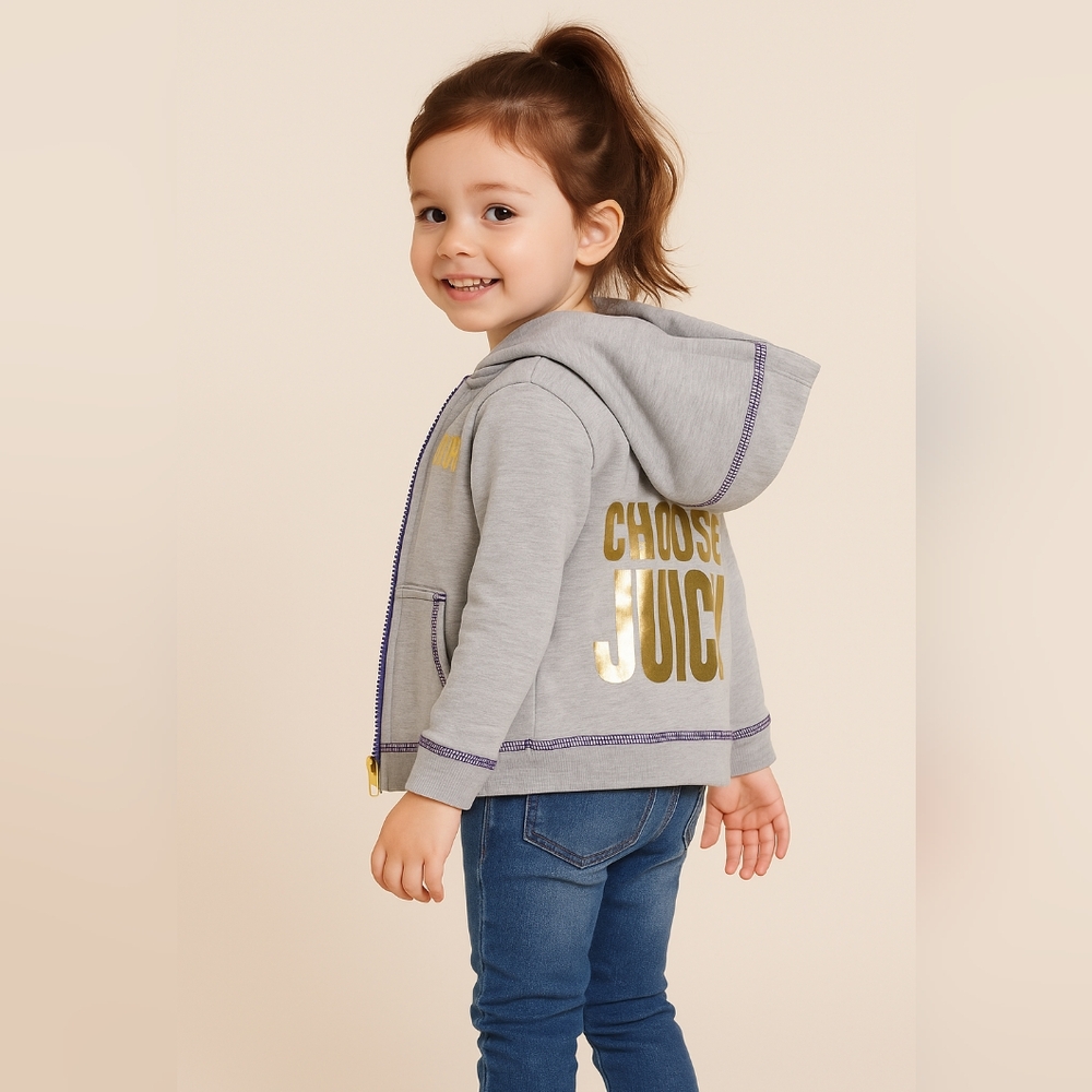 M8) Juicy Couture Kids Gray Hoodie